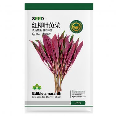 Fresh Edible Amaranth Seeds Red Fine leaved Vegetables