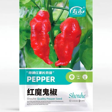 Fresh Chili Devils Tongue Red Hot Pepper Seeds