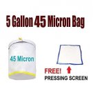 Fresh al Extractor Kit 5 Gallon Bubble Bags Filter Canvas (Col:45 Micron Hash Bag a) Seeds