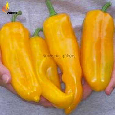 Fresh Giant Marconi Sweet Peppers Vegetables 100 Seeds hybrid red green yellow colors