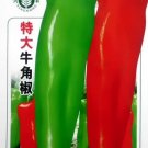 Fresh Long Giant Ox Horn Sweet Pepper Seeds 100 Seeds/Pack Green Red Vegetables