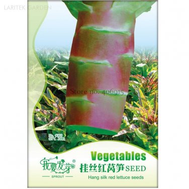 Fresh Red Skin Asparagus Lettuce Vegetables 30 Seeds/Pack dark green meat edible