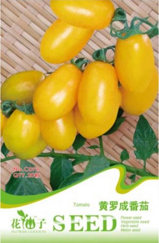 Fresh 1 Original pack 20 Seeds/Pack Roma Yellow Little Tomato Edible Tomato seeds