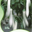 Fresh 1 Original Pack 20 Seeds / Pack Long White Eggs Heirloom Vegetables Seeds