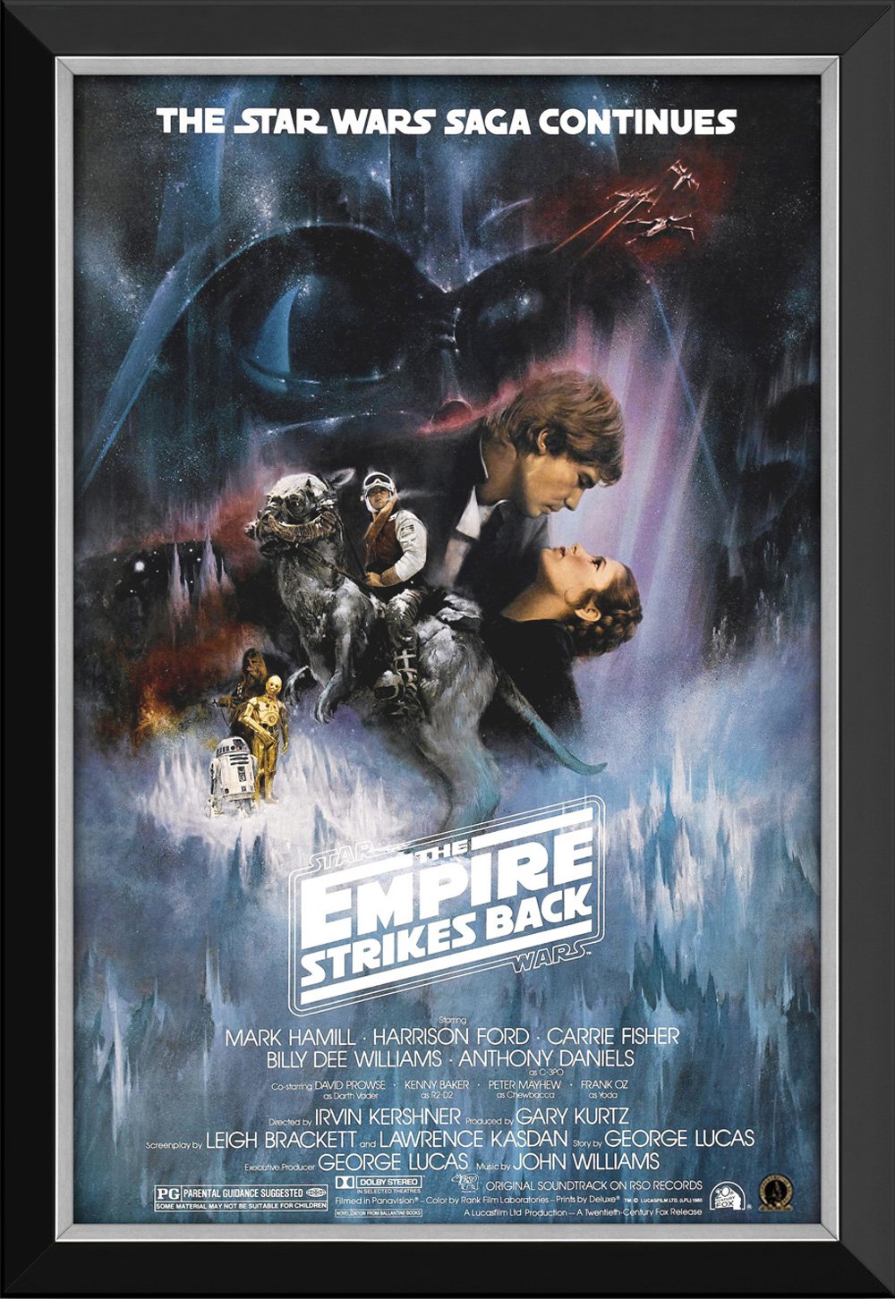 Star Wars Ep V The Empire Strikes Back Movie Poster Framed Canvas