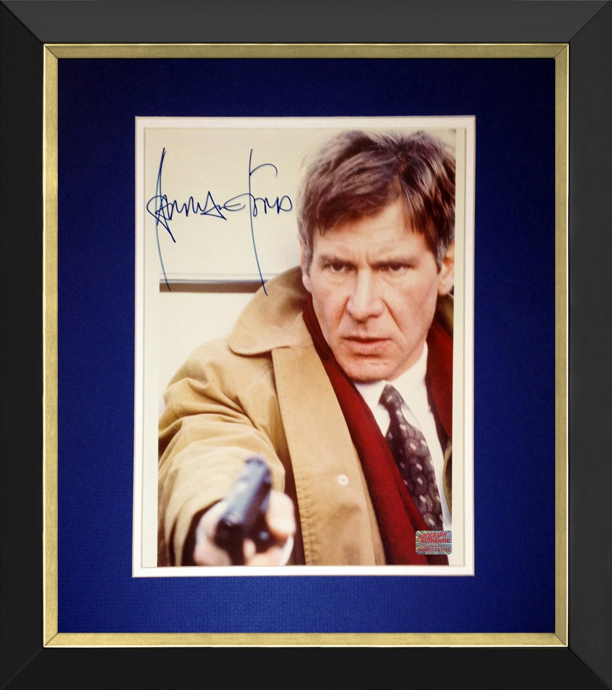 Framed 8x10 Photograph The Fugitive, Signed by Harrison Ford
