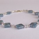 Kyanite Crystal Bracelet handmade by Sapphire Rain Designs