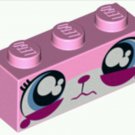 LEGO Part 3622pb060 Brick 1 x 3 with Cat Face Wide Eyes Watering (Sad Unikitty)
