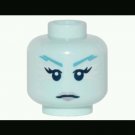LEGO Part 3626cpb1586 Minifigure​ Head Light Aqua Female Azure Eyebrows Silver