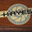 HAYES Disc Brake Bike Ride Mountain Road STICKER DECAL