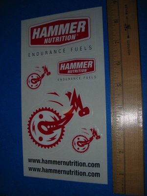 HAMMER NUTRITION - Mountain Road TRI Bike Sticker Decal
