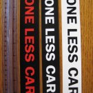 THREE -- ONE LESS CAR Bike Commute Race STICKER DECAL