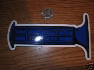 OURY GRIP STICKER DECAL Bike BMX Mountain BLUE MTB