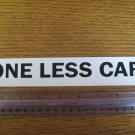 ONE LESS CAR Bike Wht Frame Mountain Road DECAL STICKER