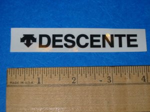 DESCENTE BLK Road Tri Mountain Bike Frame Sticker Decal