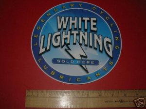 WHITE LIGHTNING BICYCLES BIKE FRAME STICKER DECAL ~BIG~