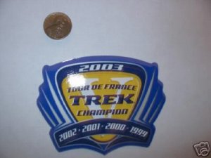 2 2003 Lance Armstrong TREK BIKES Sticker Decal FRAME
