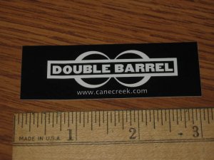 DOUBLE BARREL  Cane Creek Bike Bicycle STICKER DECAL