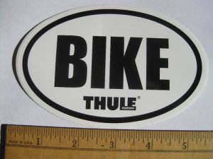 THULE BIKE  RACK Car Frame SKI  Bicycle STICKER DECAL