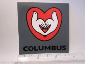3" COLUMBUS Frame Road Tri Tubes TT Ride Car Mountain Bike Bicycle DECAL STICKER