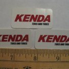 3 KENDA TIRES BMX MTB Road Bike MX Race  STICKER DECAL