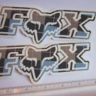 TWO - 6" FOX RACING Murphys BLUE MX Head Mountain ride Bike Frame Sticker Decal