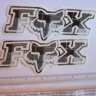 TWO -- 6" FOX RACING Murphys GREY MX Head Mountain ride Bike Frame Sticker Decal