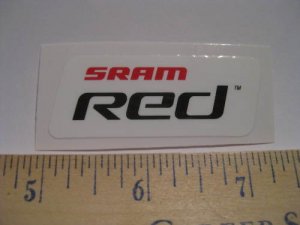 RED Sram Mountain Bike Bikes ROAD Tri TT Car Truck Frame Bicycle STICKER DECAL