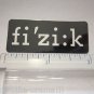 2"  FIZIK Seat Saddle MTB Tri TT Race Road Ride Bike Frame Bicycle DECAL STICKER