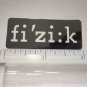 2" FIZIK Seat Saddle MTB Tri TT Race Road Ride Bike Frame Bicycle DECAL STICKER