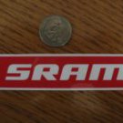 SRAM BICYCLE BIKE MOUNTAIN MTB Tool box car rack Red STICKER DECAL Free Shipping