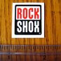 ROCK SHOX Mountain Bike Bikes Fork Shox Red/Black STICKER DECAL - Free Shipping