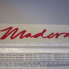 6.5" MADERA -RED- Bike BMX Frame Park Car Ride RACE MTB MOUNTAIN STICKER DECAL