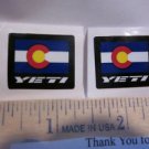 1" 2 YETI CYCLES Flag BICYCLES BIKE FRAME STICKER DECAL