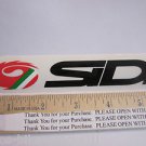 6" SIDI Shoe Black Road Tri TT MOUNTAIN BIKE BICYCLE Frame Ride STICKER DECAL