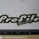 4" PROFILE RACING BLACK Street BMX Street Frame Bike Bicycle New DECAL STICKER