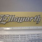 5.5" ELLSWORTH White Mountain Frame Ride Car Mountain Bike Bicycle DECAL STICKER