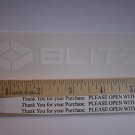 5" BLITZ White on Clear Bike Bicycle Ride Road Race Car Tool Frame STICKER DECAL