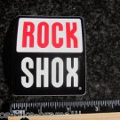 3" x 2.5" ROCK SHOX Red/Black Mountain Bike Bikes Fork Shox MTB  STICKER DECAL