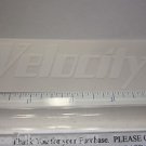 4" VELOCITY WHITE Rim Wheel Mountain Road Tri Frame Bike Bicycle STICKER DECAL