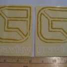 2 GRAVITY  Bike Bicycle Mountain Road BMX STICKER DECAL