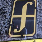 3" FORUM Black/Gold Ski Snowboard Race Rack Ride DECAL STICKER - FREE SHIPPING