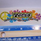 3.75" PEDROS LUBE Glasses Mountain Frame Mountain car Bike Bicycle DECAL STICKER