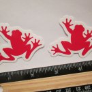 TWO 2.25" SRAM FROG Road Tri Race Mountain Bike Ride Frame Bicycle DECAL STICKER
