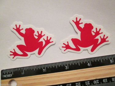 TWO 2.25" SRAM FROG Road Tri Race Mountain Bike Ride Frame Bicycle DECAL STICKER