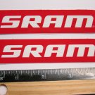 TWO 4.25" SRAM RED Road  MTB Race Tri TRAIL Ride Frame Bicycle DECAL STICKER
