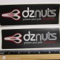 TWO - 6" DZNUTS Protect Your Junk  Parts Bike Bicycle Seat Ride STICKER DECAL