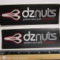TWO - 6" DZNUTS Protect Your Junk  Parts Bike Bicycle Seat Ride STICKER DECAL