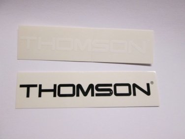 TWO - 4" THOMSON Road MTB Tri RIDE DH Mountain Road Frame Bike DECAL STICKER