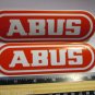 TWO - 6" ABUS Lock Street Road Tri MTB Mountain Bike Frame Bicycle DECAL STICKER
